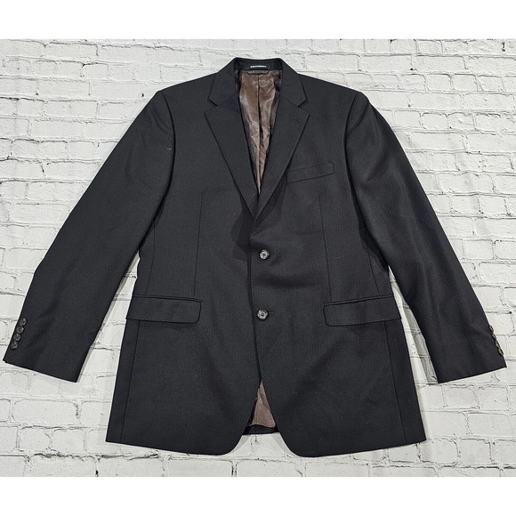 Ralph Lauren Black Label Slim Fit Jacket Sport Coat Blazer Black RLBL MENS 42L